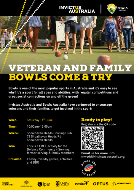 Veteran and Family Bowls Day