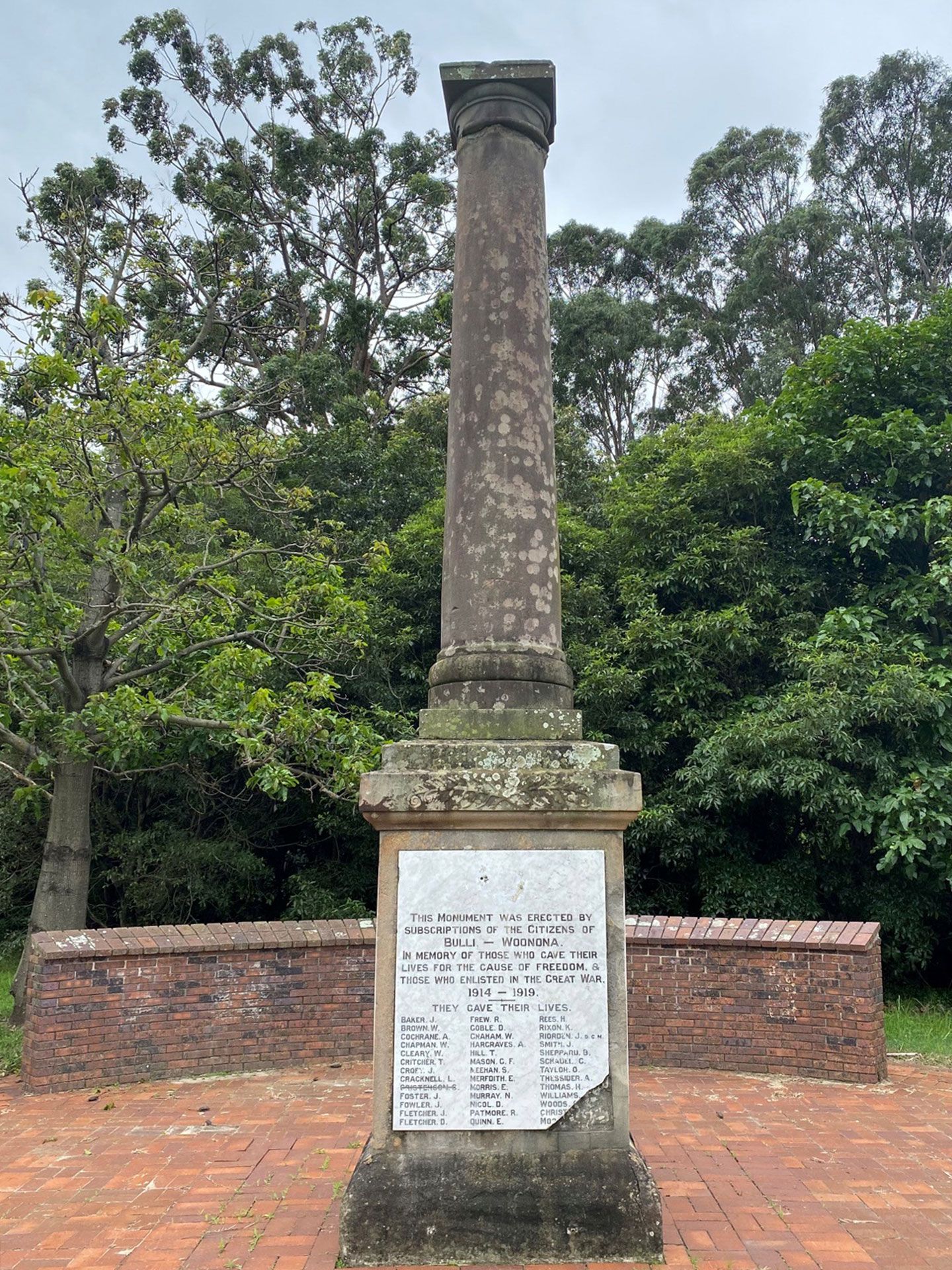 Bulli Great War Memorial