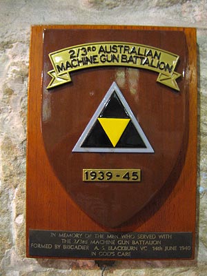 2/3rd Australian Machine Gun Battalion Memorial, The Garrison Church - Main image