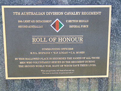 7th Australian Division Cavalry Regiment Memorial photo 1