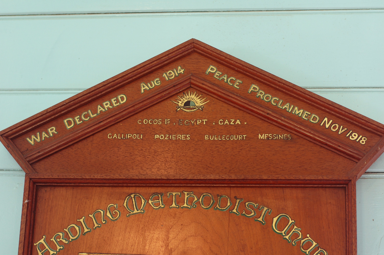 Arding Methodist Church First World War Roll of Honour photo 1