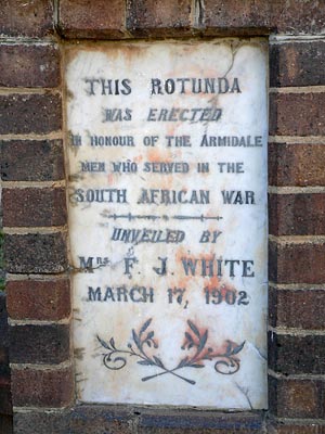 Armidale Boer War Memorial Rotunda photo 1