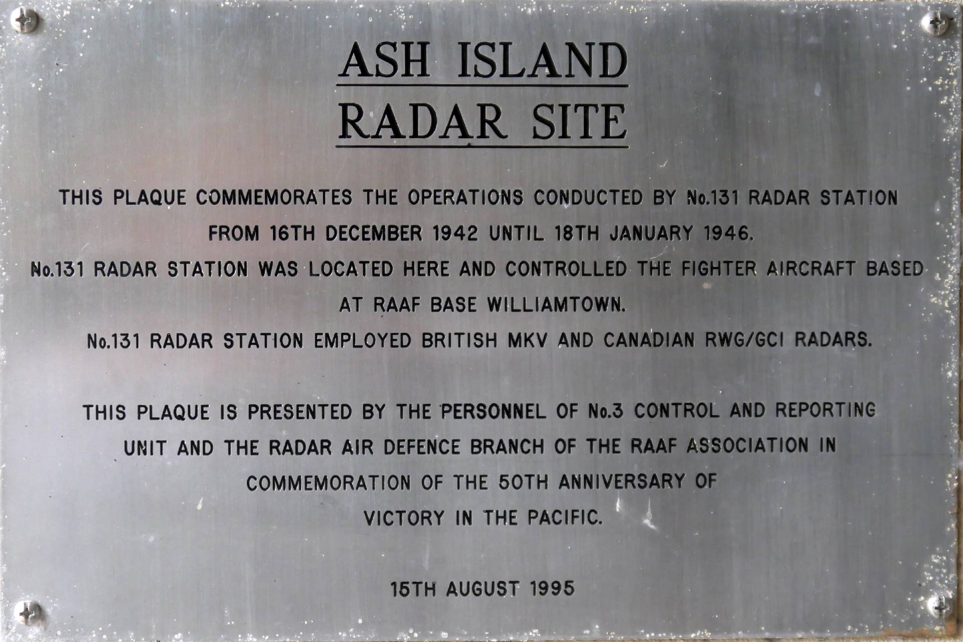 Ash Island Radar Site Second World War Memorial photo 1