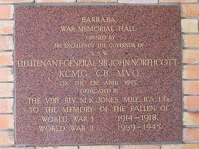 Barraba War Memorial Hall photo 1