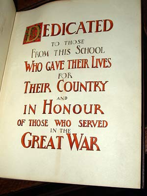 Bega High School First and Second World War Memorial Book photo 1