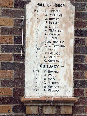 Ben Lomond War Memorial Hall and First and Second World War Honour Rolls photo 1