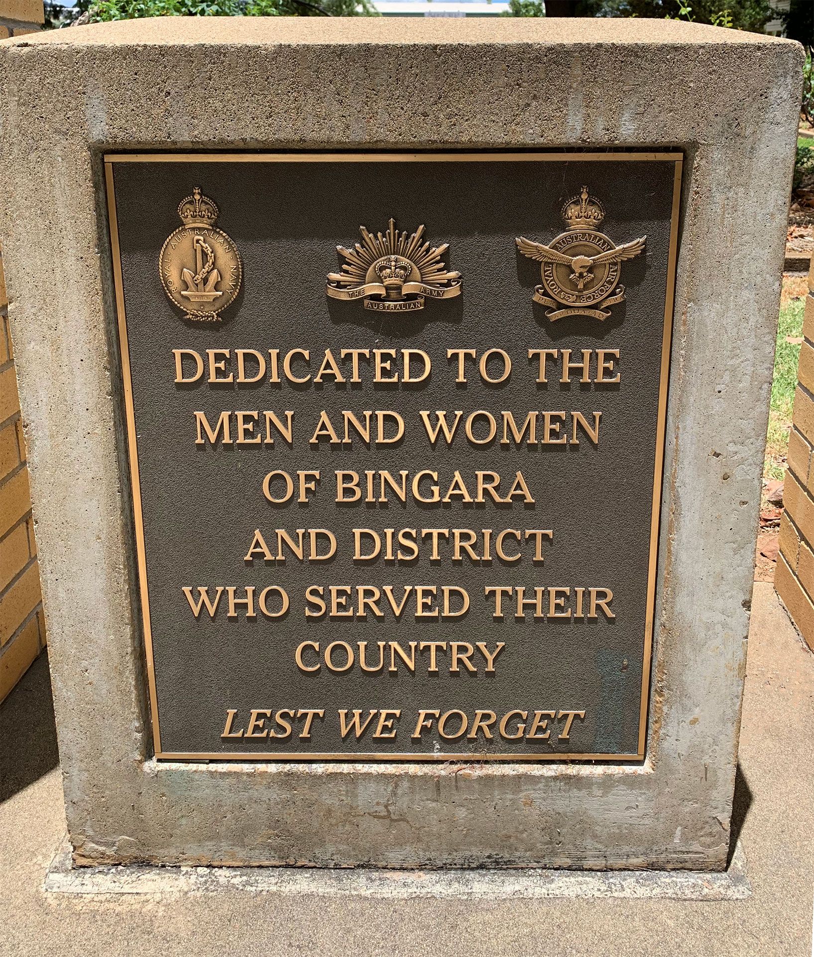 Bingara Returned Servicemen's Memorial Park Honour Roll photo 1