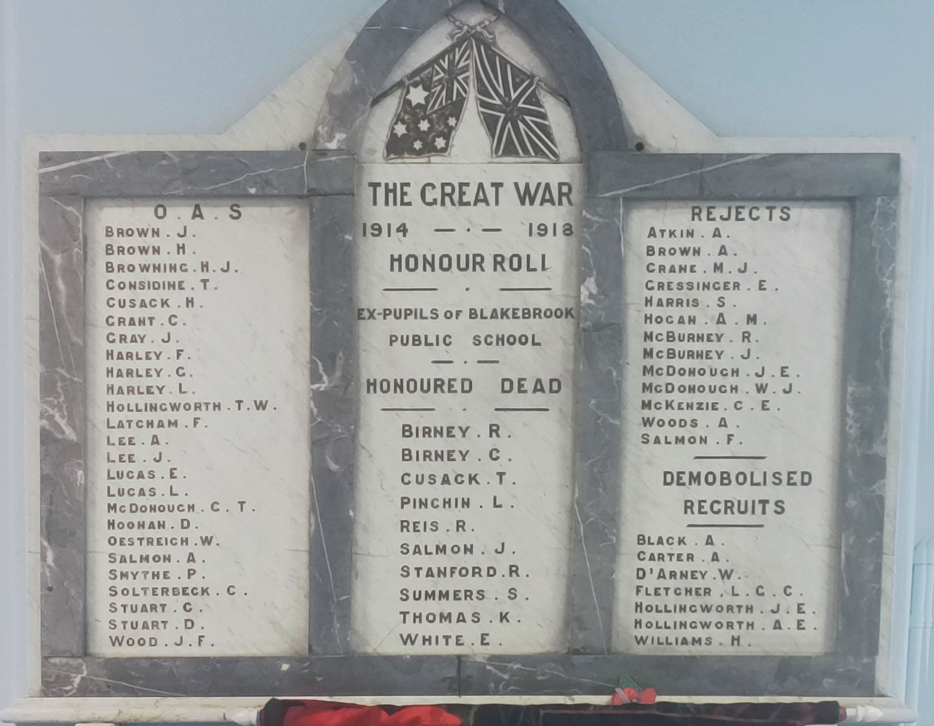 Blakebrook Public School Great War Honour Roll photo 1