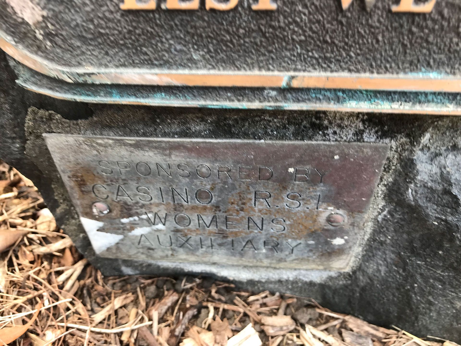 Casino Memorial Pool Second World War Commemorative Plaque photo 1