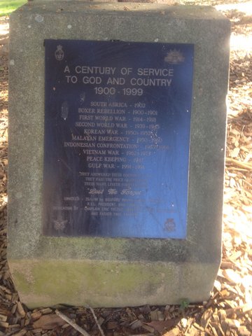 Century of Service Memorial Plaque photo 1
