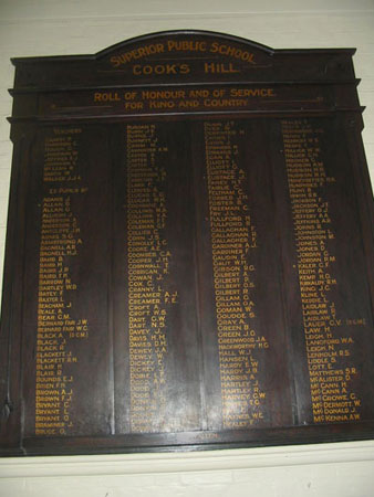 Cooks Hill Superior Public School First World War Roll of Honour photo 1