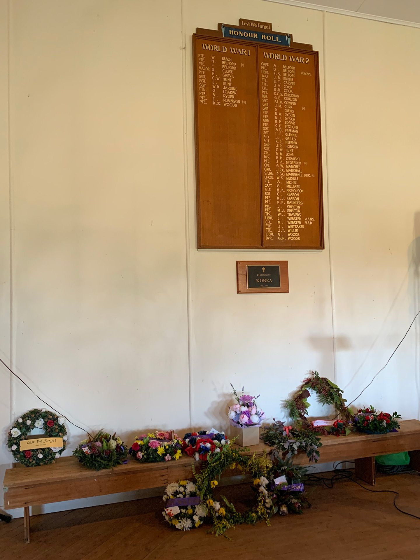 Croppa Creek First and Second World Wars Honour Roll photo 1
