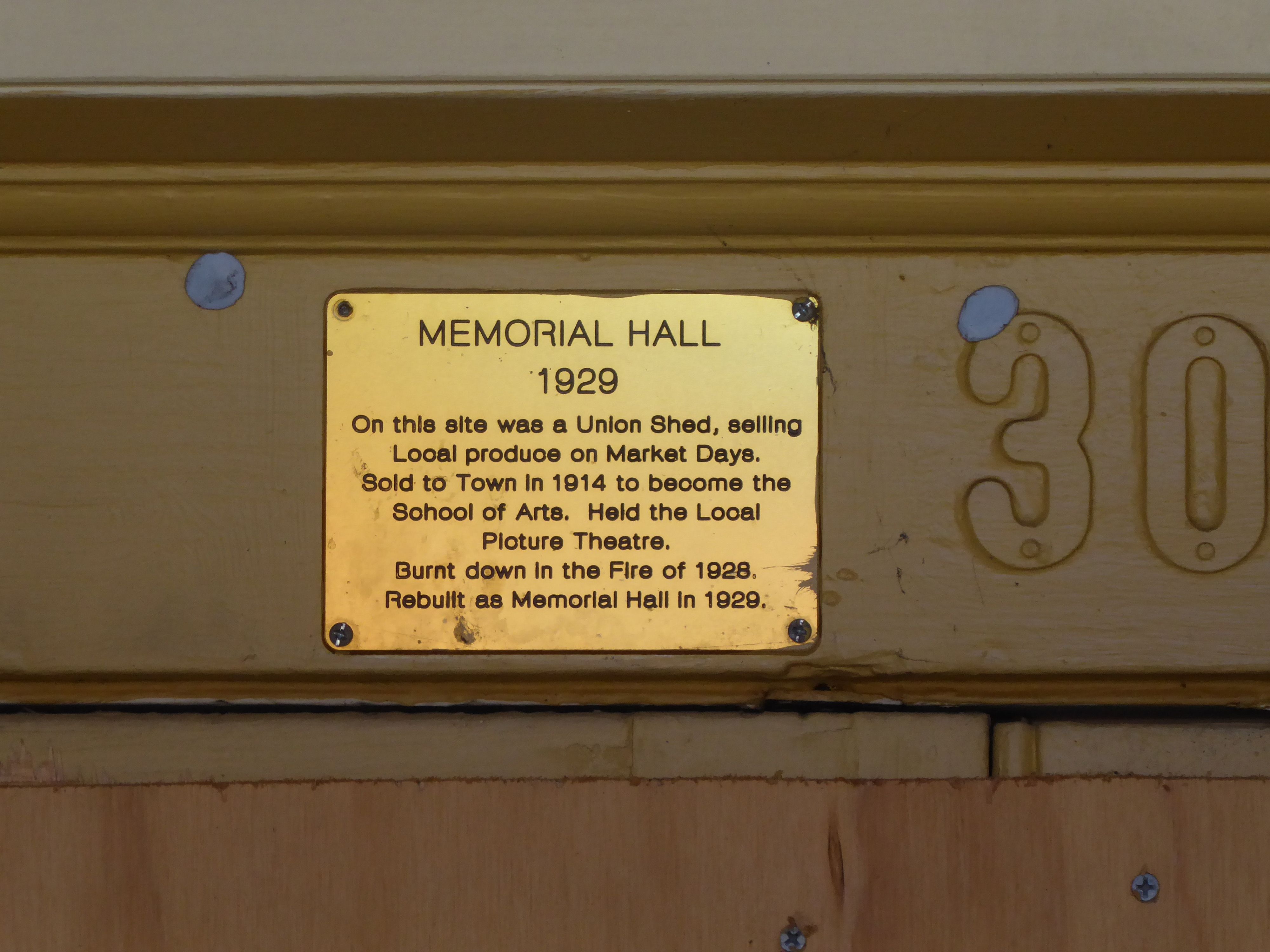 Denman Memorial Hall and Great War Plaque photo 1