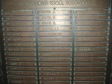 Dudley Public School Second World War Roll of Honour photo 1