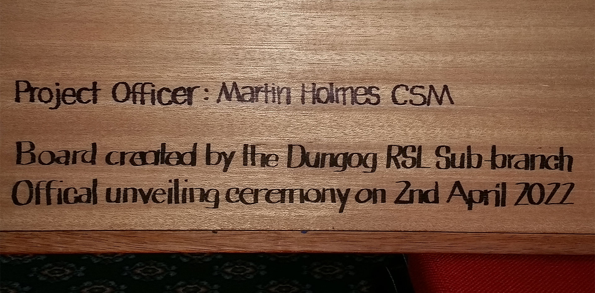 Dungog and District Honour Roll 1975 Onwards photo 1
