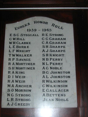 Eureka 1939-1945 Honor Roll photo 1