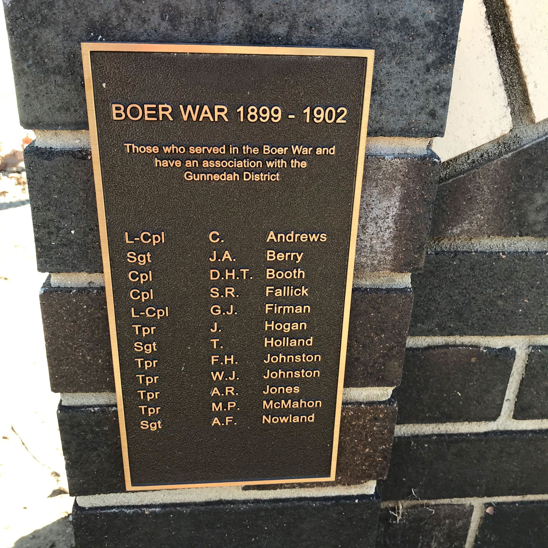 Gunnedah and District Boer War Memorial photo 1