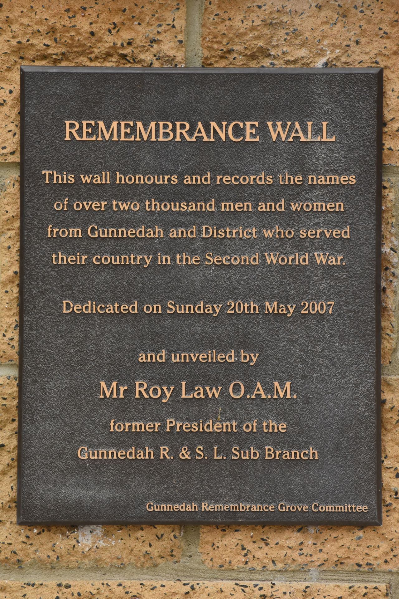 Gunnedah Remembrance Wall photo 1