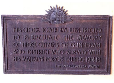 Gunnedah Town Hall Memorial Clock Tower and Arch photo 1