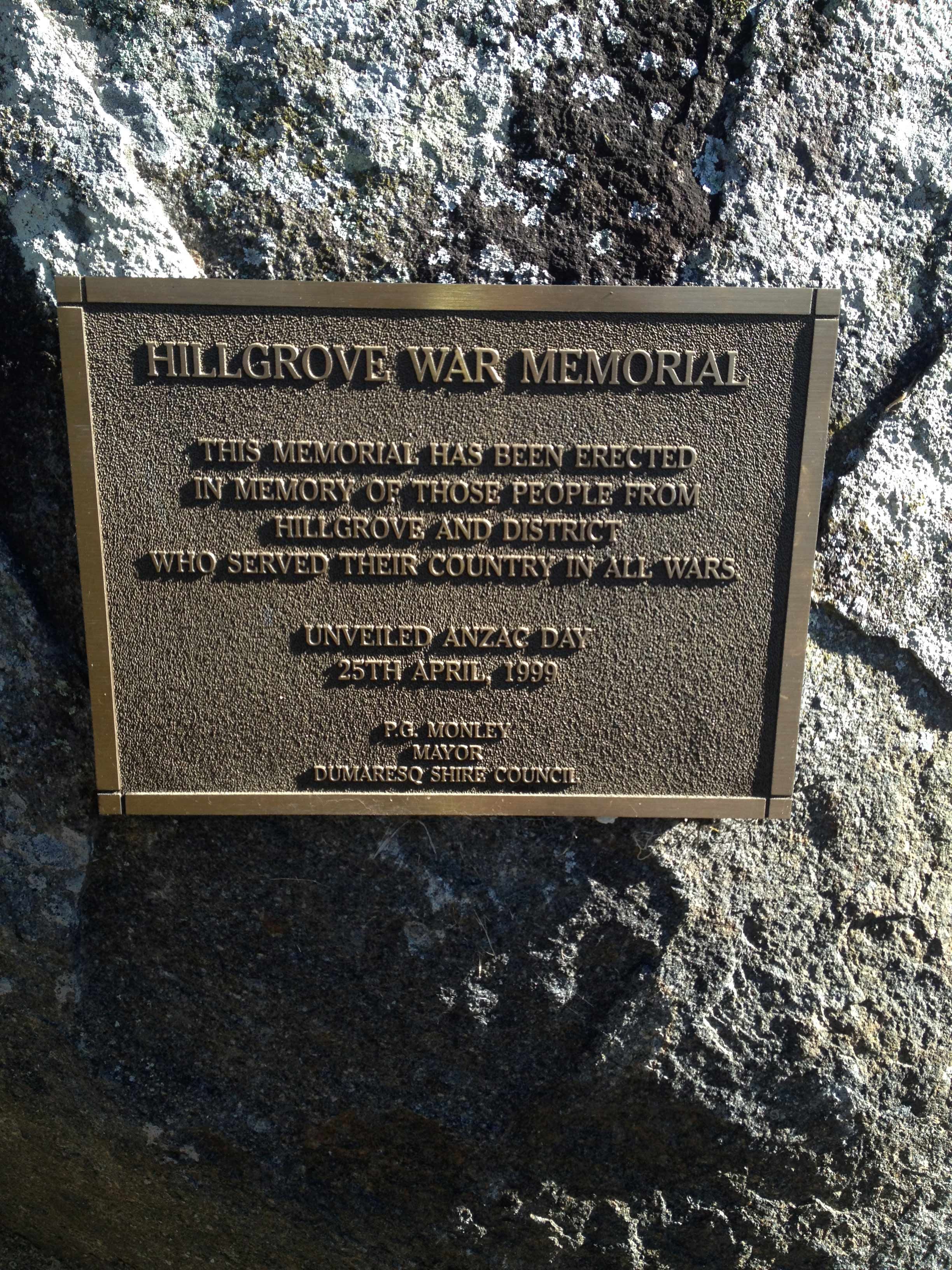 Hillgrove War Memorial photo 1