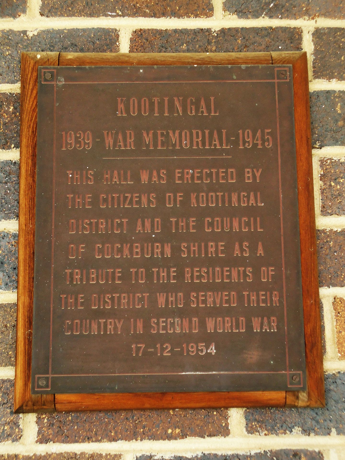 Kootingal War Memorial Hall photo 1