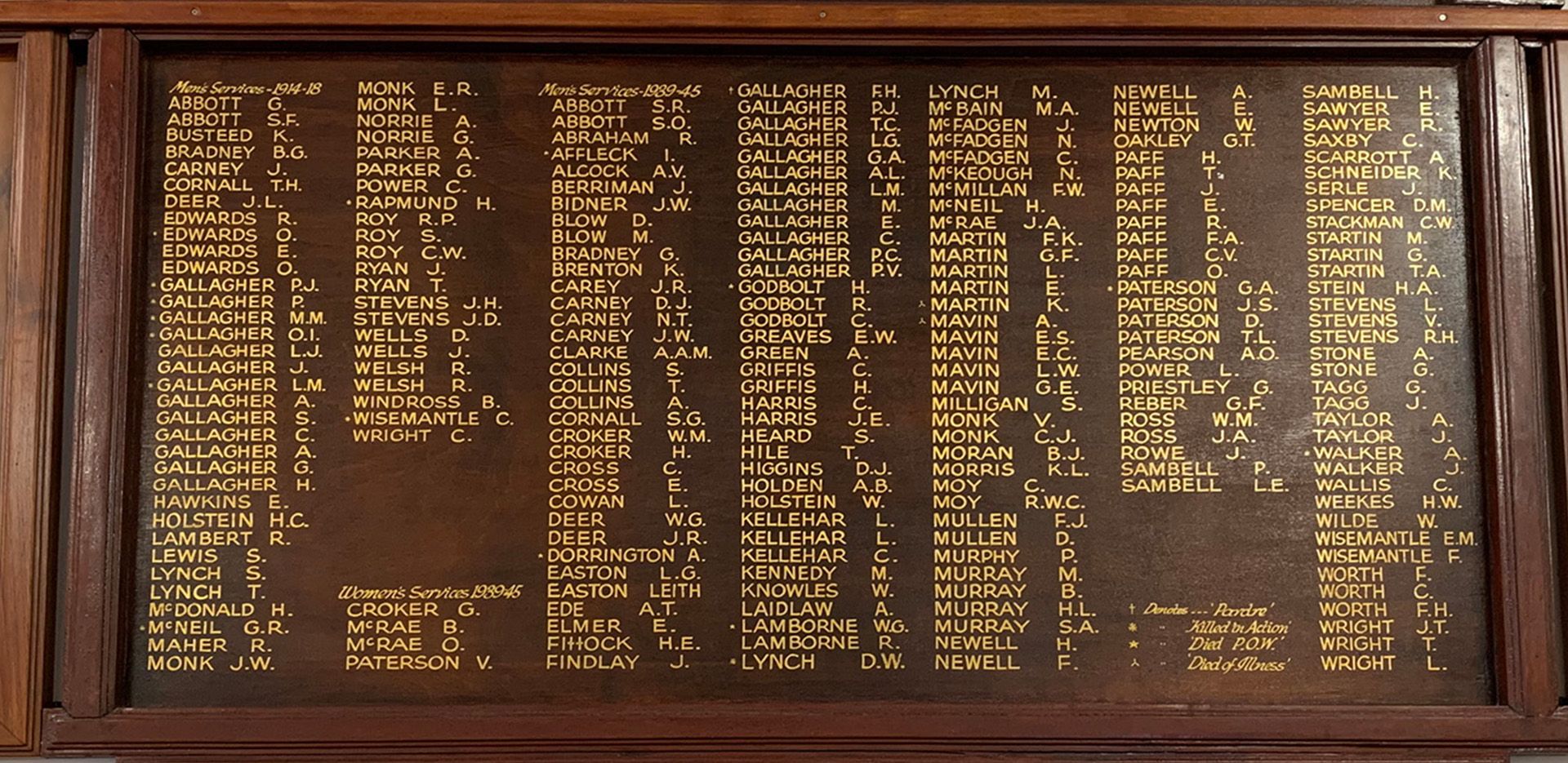 Krambach First and Second World Wars Honour Roll photo 1
