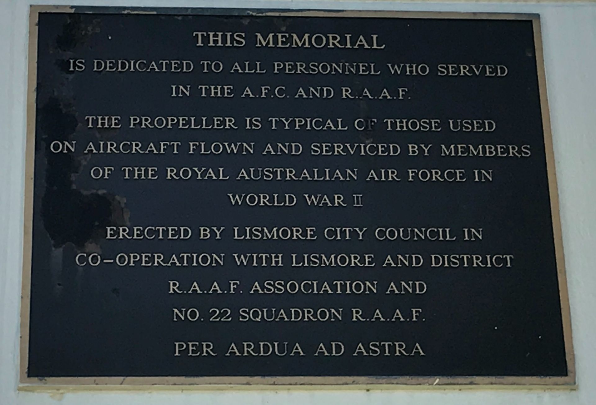 Lismore A.F.C. and R.A.A.F. Memorial photo 1