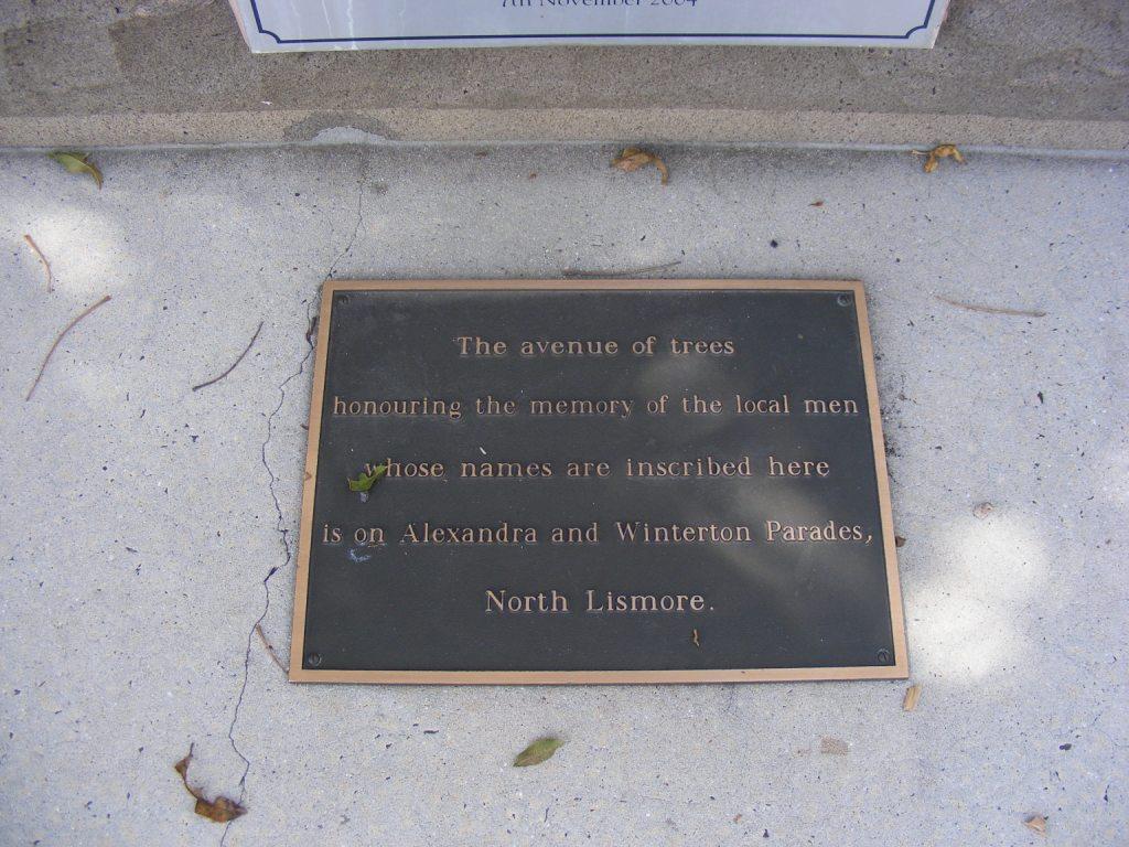 Lismore First World War Memorial Grove Obelisk photo 1