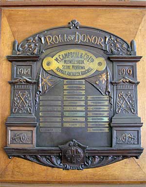 M. Campbell and Co. Ltd. First World War Roll of Honor photo 1