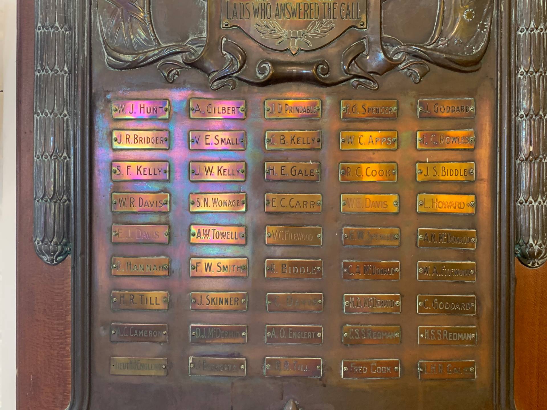 Maclean Methodist Church First World War Roll of Honor photo 1