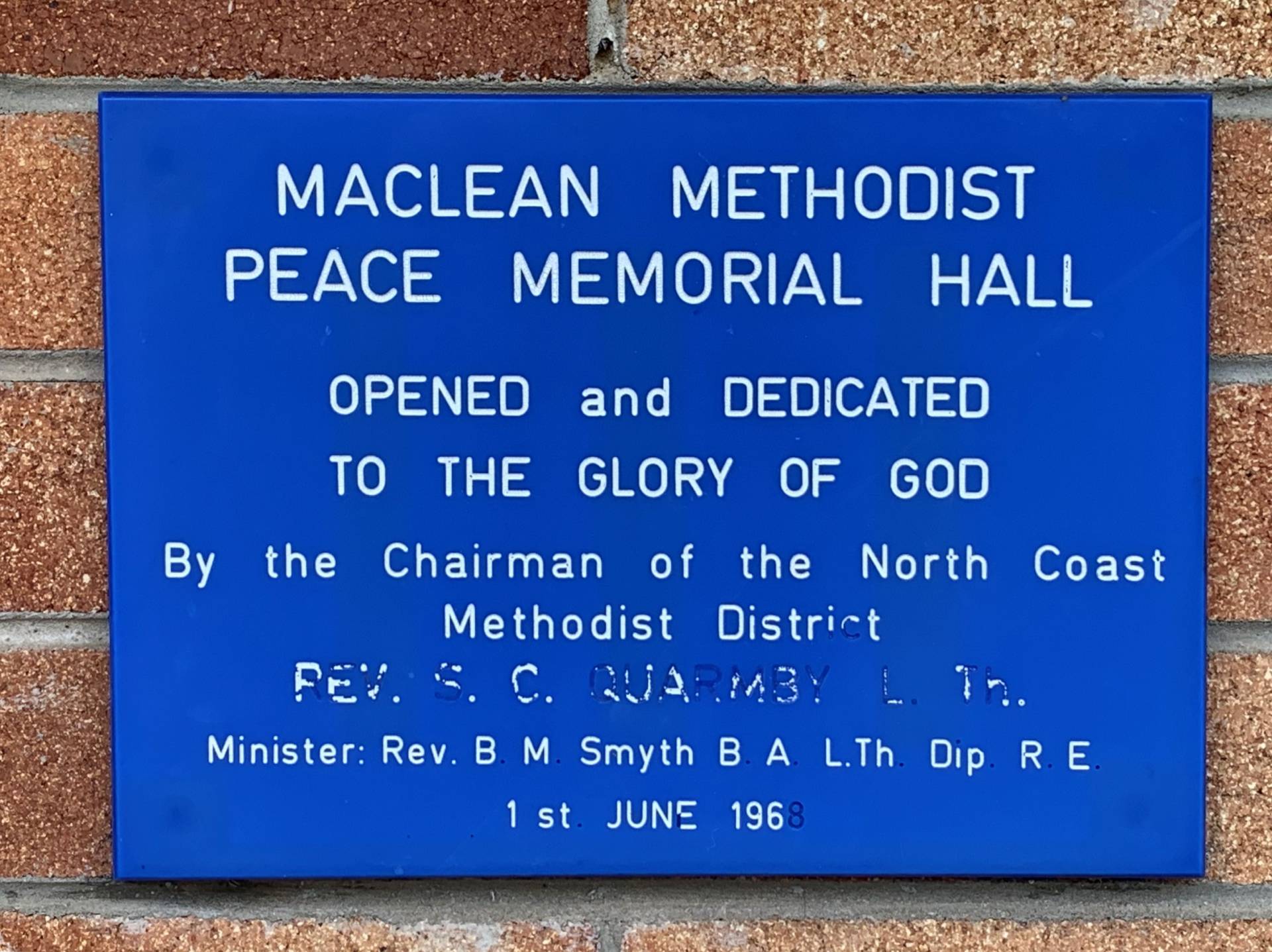 Maclean Methodist Peace Memorial Hall photo 1