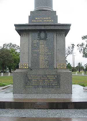 Maitland Park War Memorial photo 1
