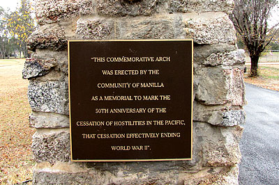 Manilla Second World War Commemorative Archway photo 1