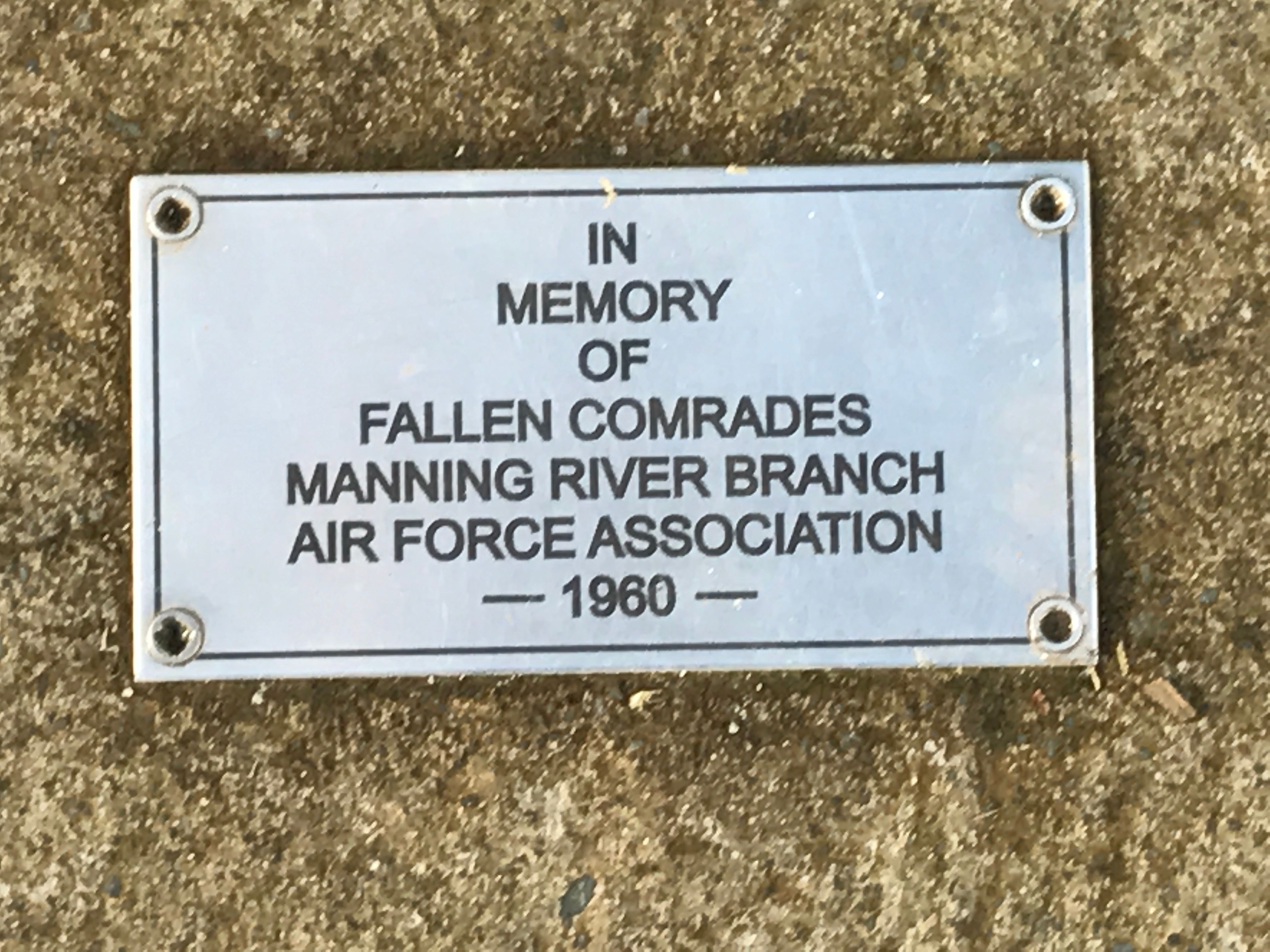 Manning River Air Force Association Memorial Drinking Fountain photo 1