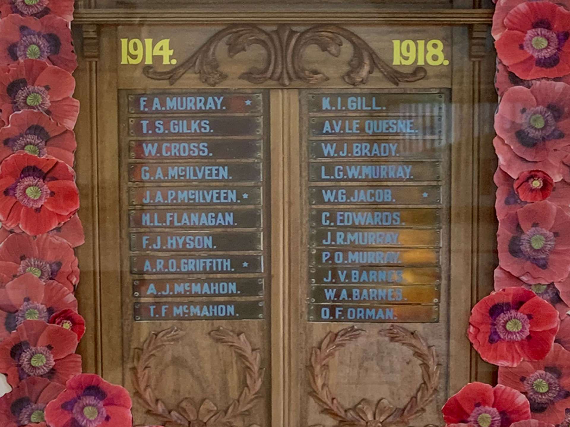 Moonbi Public School First World War Roll of Honor photo 1