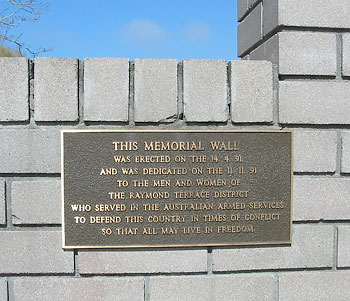 Raymond Terrace Memorial Wall photo 1