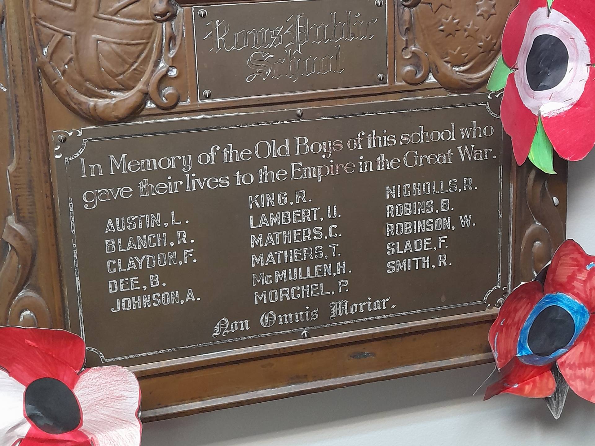 Rous Public School Great War Honor Roll photo 1