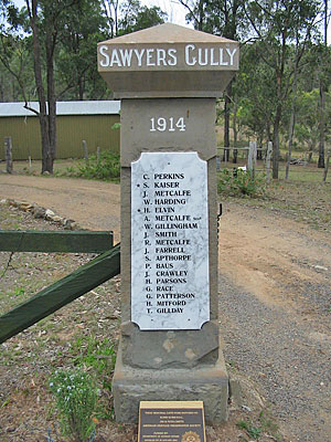 Sawyers Gully First World War Memorial Gates photo 1