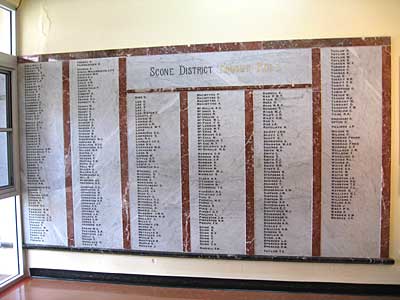 Scone District First World War Honour Roll photo 1