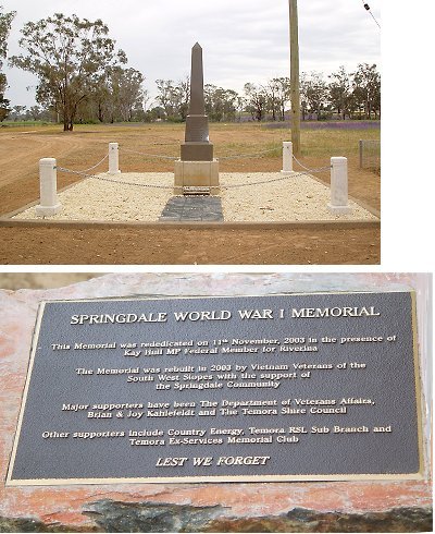 Springdale First World War Memorial photo 1