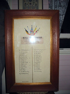 St Aidan's Anglican Church Great War Roll of Honour, Eureka photo 1