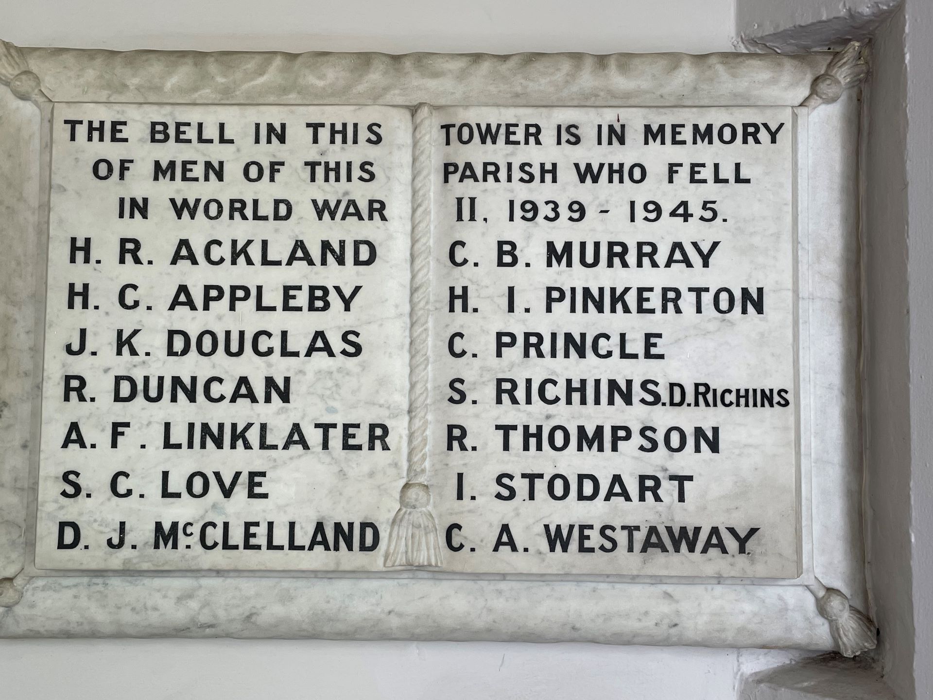 St Andrew's Presbyterian Church Second World War Bell, Tamworth photo 1