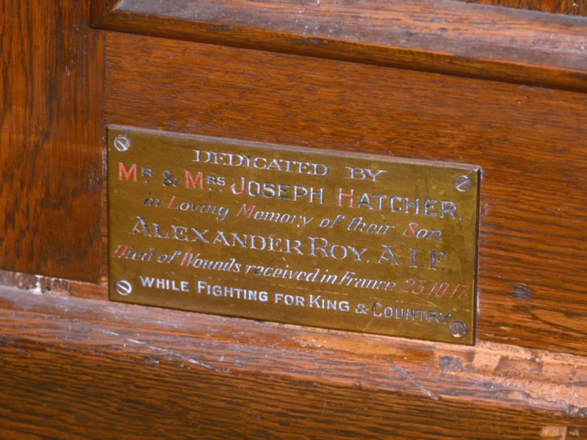 St John's Anglican Church First World War Memorial Altar, Branxton photo 1