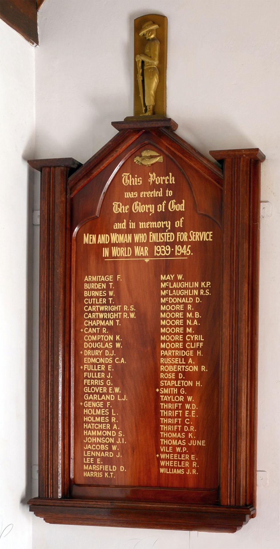 St John's Anglican Church Second World War Memorial Porch and Honour Roll, Branxton photo 1