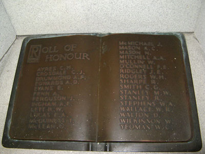 St John's Anglican Church Second World War Roll of Honour, Cessnock photo 1