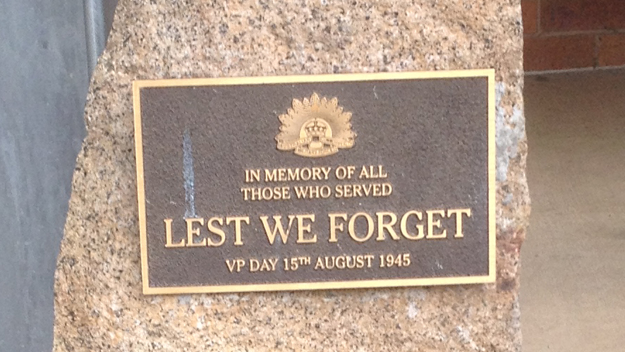 St Joseph's Primary School VP Day Memorial Plaque, Glen Innes photo 1