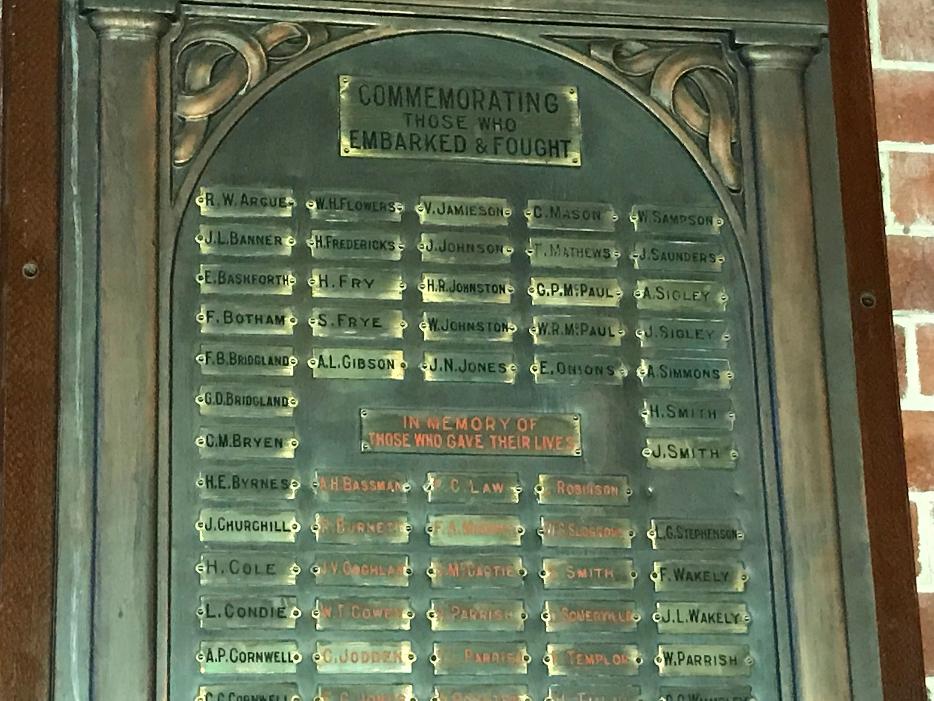 St Martin's Church Great War Honour Roll, Mullumbimby photo 1