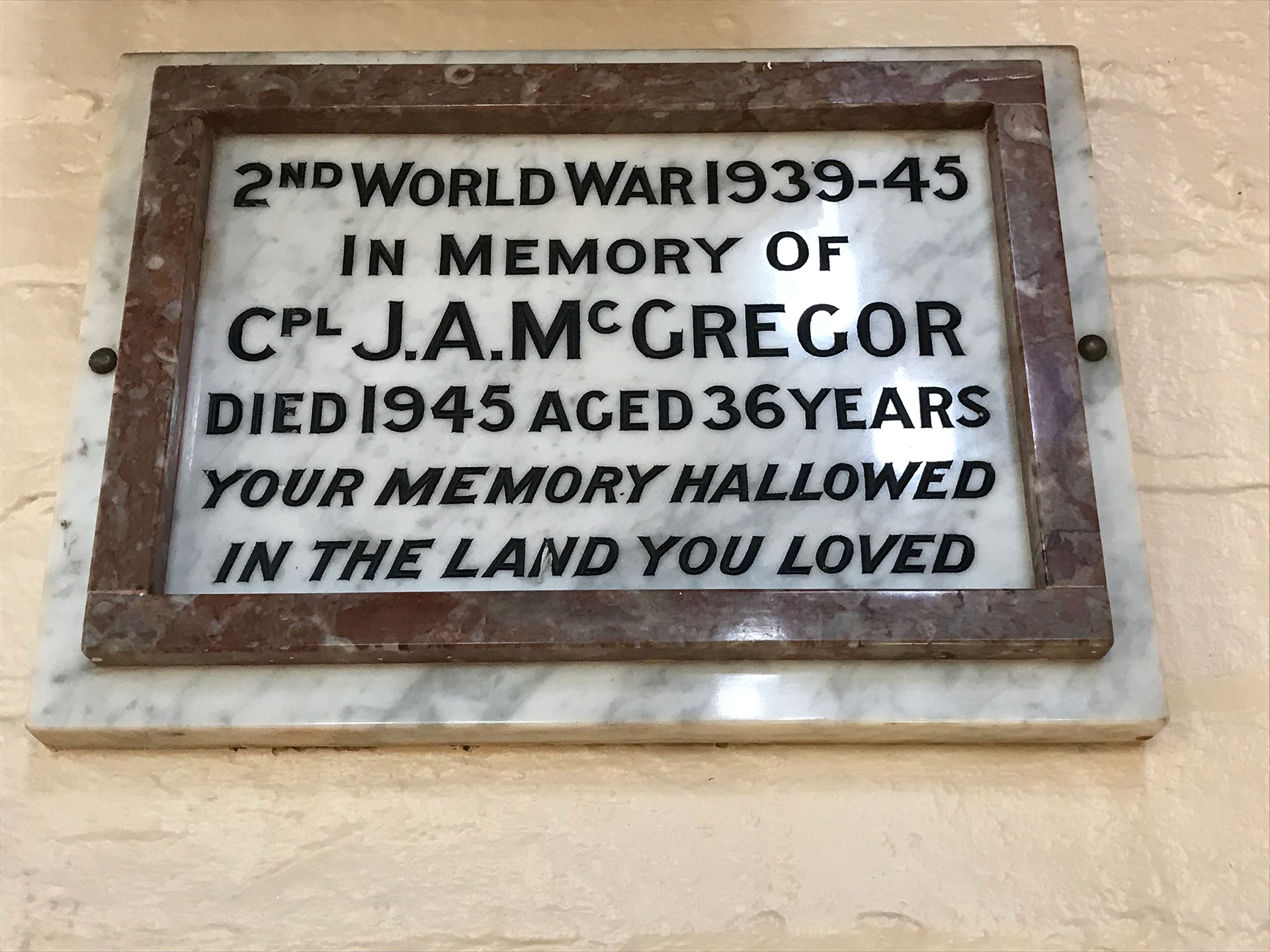 St Stephen's Presbyterian Church Second World War Memorial Tablets, Warialda photo 1