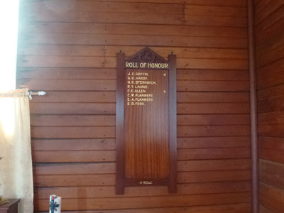 St Thomas' Anglican Church First World War Roll of Honour, Glen William photo 1