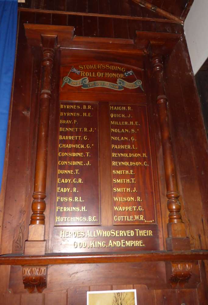 Stokers Siding-Dunbible Memorial Hall and Rolls of Honor photo 1